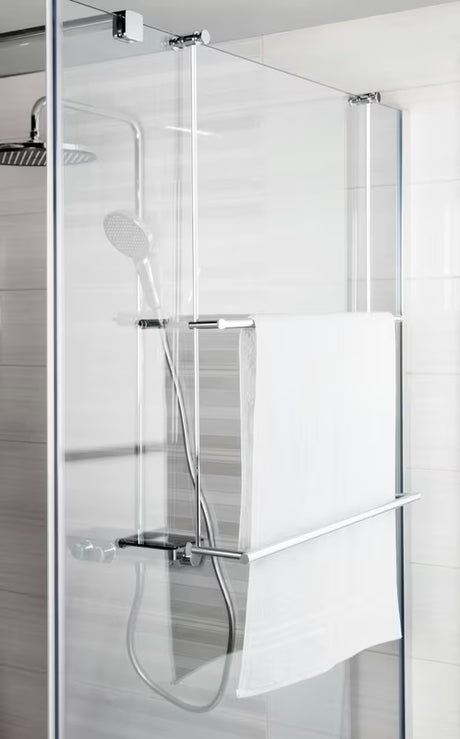 Kromiran viseči držalo za brisače SAT Chrome pro Walk-in in steklene tuš kabine