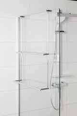 Kromiran viseči držalo za brisače SAT Chrome pro Walk-in in steklene tuš kabine
