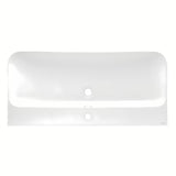 Za Kopalniško Pohištvo keramični umivalnik SAT Fusion 100,6x46,3 cm v mat beli barvi z odprtino za pro armaturo na sredini.