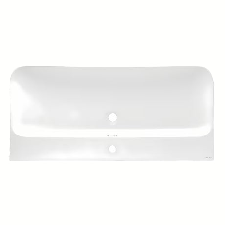 Za Kopalniško Pohištvo keramični umivalnik SAT Fusion 100,6x46,3 cm v mat beli barvi z odprtino za pro armaturo na sredini.