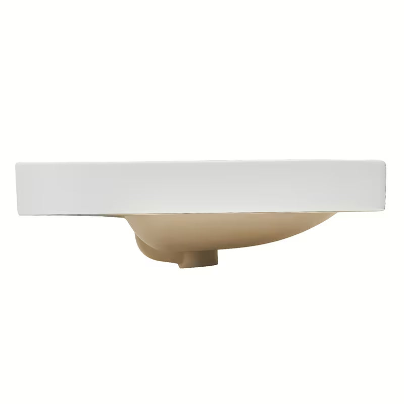 Za Kopalniško Pohištvo keramični umivalnik SAT Fusion 100,6x46,3 cm v mat beli barvi z odprtino za pro armaturo na sredini.