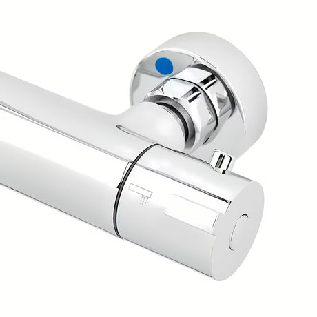 Tušni sistem SAT Chrome s termostatsko armaturo, z nadglavno prho 25 cm in ročno prho s tremi curki.