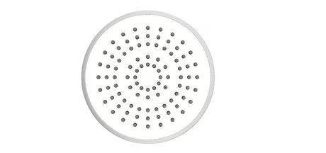 Tušni sistem SAT Chrome s termostatsko armaturo, z nadglavno in ročno prho ter stekleno poličko v krom/beli izvedbi.