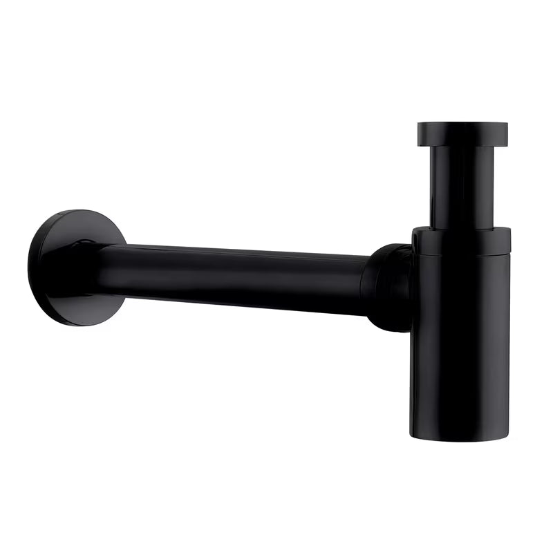 Sifon za Umivalnik SAT v črni mat barvi s premerom 32 mm pro za sodobno kopalnico