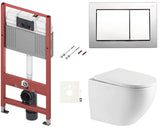 Viseči WC set SAT s splakovalnikom TECEbase, tipko TECE nowa in duroplastno WC-desko mehko Zapiranje Soft Close