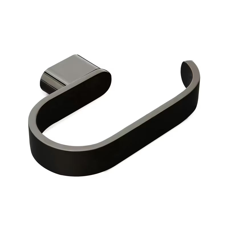 Stenski držalo za toaletni papir SAT Simply R PVD v izvedbi gun metal z elegantno zasnovo.