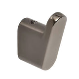 Stenski kavelj SAT Simply R PVD v barvi gun metal z zaobljeno elegantno zasnovo