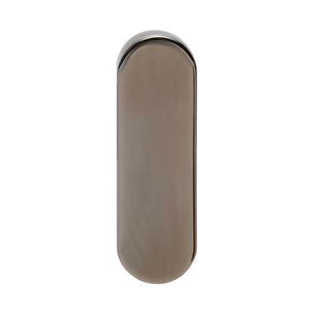 Stenski kavelj SAT Simply R PVD v barvi gun metal z zaobljeno elegantno zasnovo