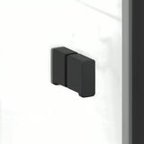 Crni preklopni tuš vrata za nišu SAT Sk s prozirnim staklom i završnom obradom EasyClean.