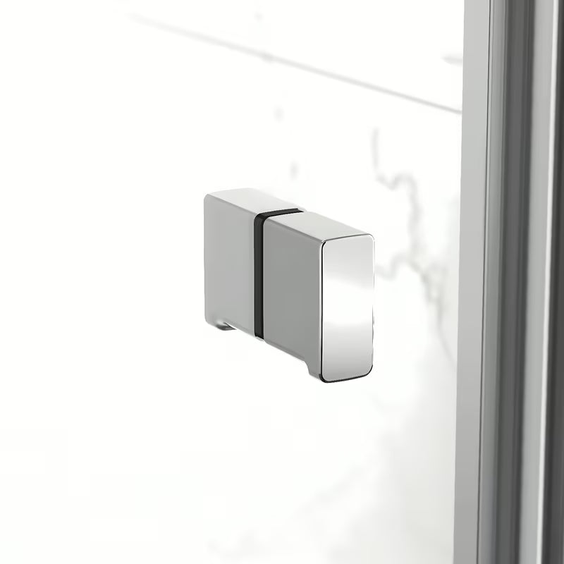 Sklopivi tuš vrata SAT SK za nišu 90 cm u sjajnom kromu s prozirnim staklom