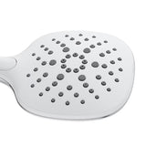 Ručni tuš SAT u kombinaciji bijele i kroma s prebacivanjem na tipku i tri vrste mlaza, uključujući BoosterSpray.