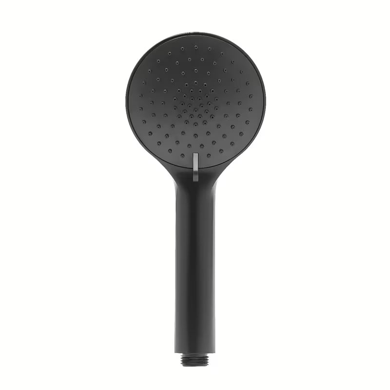 Ručna tuš slušalica SAT u mat crnoj boji promjera 10 cm i s tri vrste mlaza.