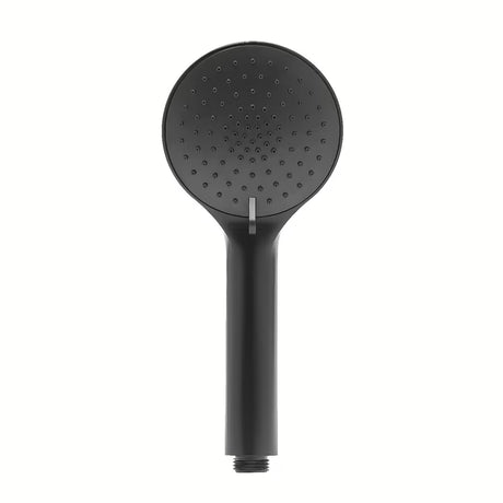 Ručna tuš slušalica SAT u mat crnoj boji promjera 10 cm i s tri vrste mlaza.