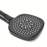 Ručni tuš SAT u mat crnoj boji sa zaobljenim dizajnom i prebacivanjem 3 mlaza tipkom EasyClick.