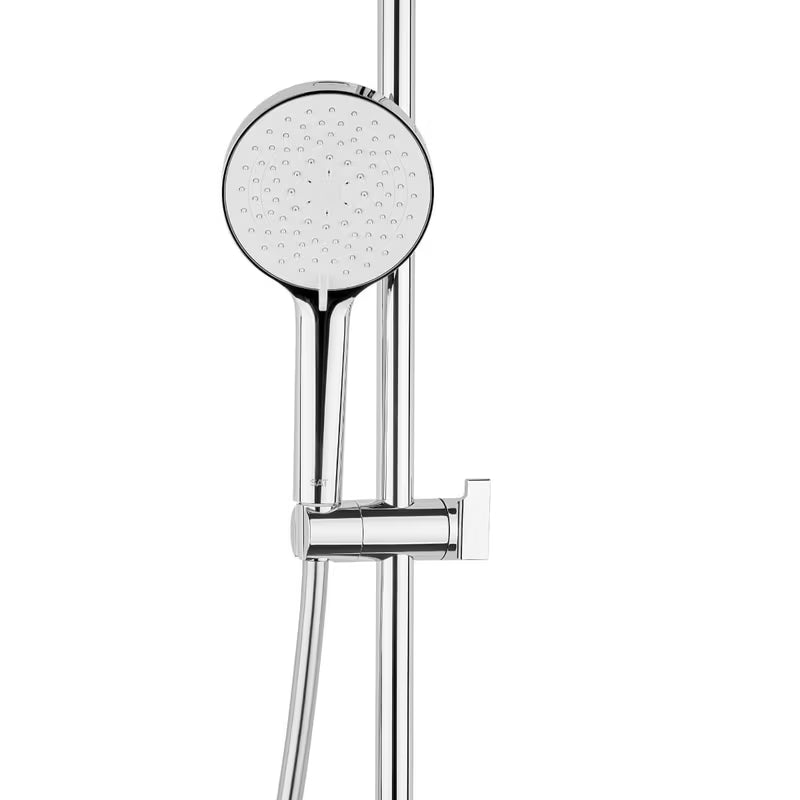 Tuš set SAT u krom izvedbi s ručnim tušem s 4 mlaza vode i zidnom tuš šipkom.