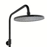 Termostatski tušni sistem SAT s crnom mat termostatskom miješalicom, nadglavnim i ručnim tušem.