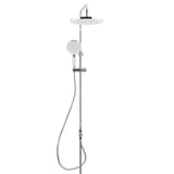 Kromirani tušni sistem SAT Chrome s nadglavnim tušem, ručnim tušem i tuš šipkom s klizačem.