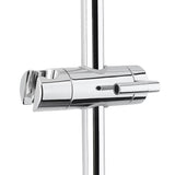 Kromirani tušni sistem SAT Chrome s nadglavnim tušem, ručnim tušem i tuš šipkom s klizačem.