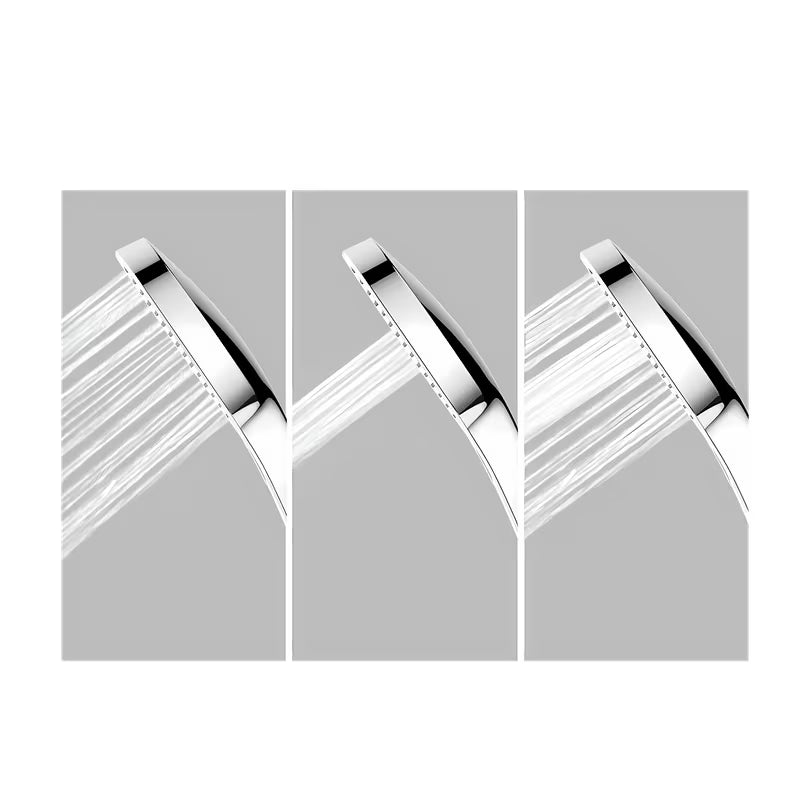 Kromirani tušni sistem SAT Chrome s nadglavnim tušem, ručnim tušem i tuš šipkom s klizačem.