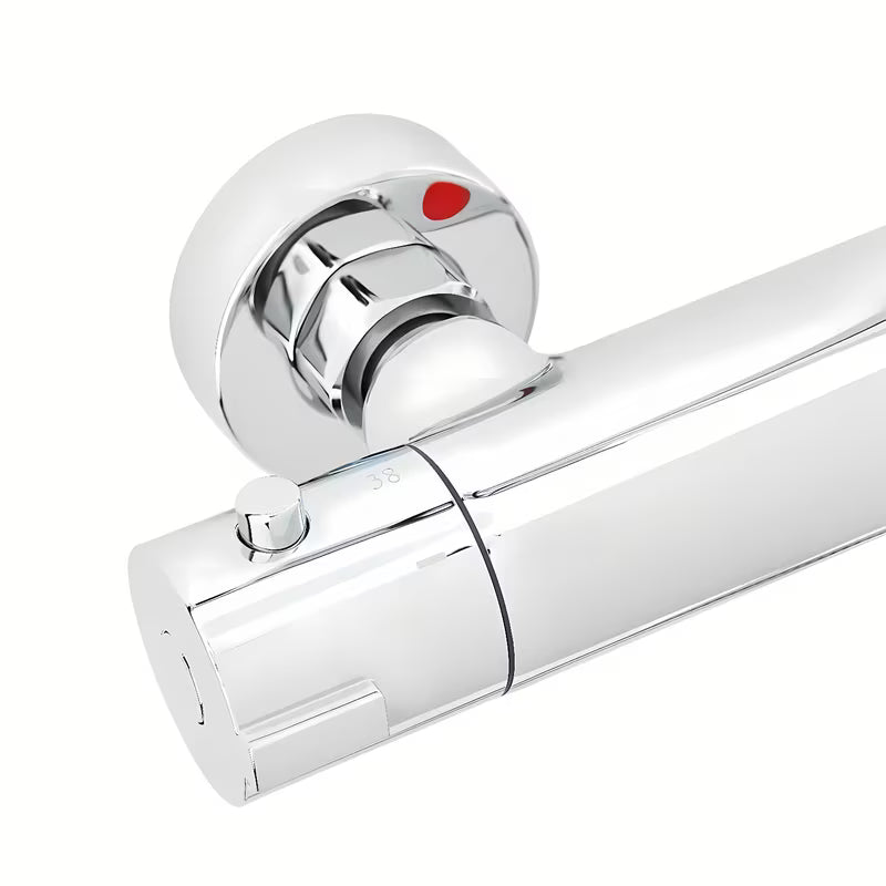 Tušni sistem SAT Chrome s termostatsko armaturo, s nadglavnom tuš ružom 25 cm i ručnim tušem s tri vrste mlaza.