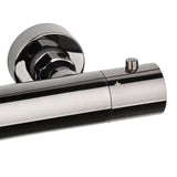 Tušni sistem SAT Dark s termostatsko armaturo u izvedbi PVD Gun Metal s nadglavnim i ručnim tušem.