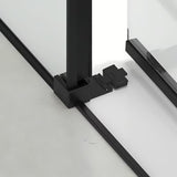 Pravokotna tuš kabina SAT Tex BB 140x80 cm s crnim profilima i prozirnim staklom