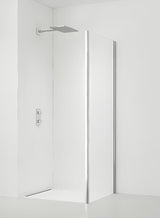 SAT Tex bočna stena za tuš vrata 80 cm s prozirnim staklom i profilima u sjajnom kromu