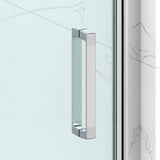 Pravokotna tuš kabina SAT Tex-C 80x100 cm s kliznim vratima, prozirnim staklom i kromiranim okvirom