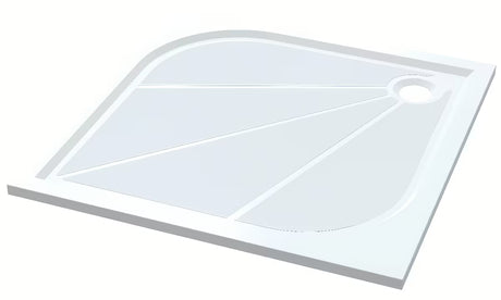 Kvadratna tuš kabina SAT Tex 90x90 cm z drsnimi vrati, prozornim steklom in sijajnimi krom profili.