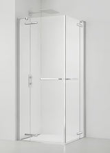 Kvadratni brezokvirni tuš kabina SAT TGD New 100x100 cm s prozornim steklom in kromiranimi profili