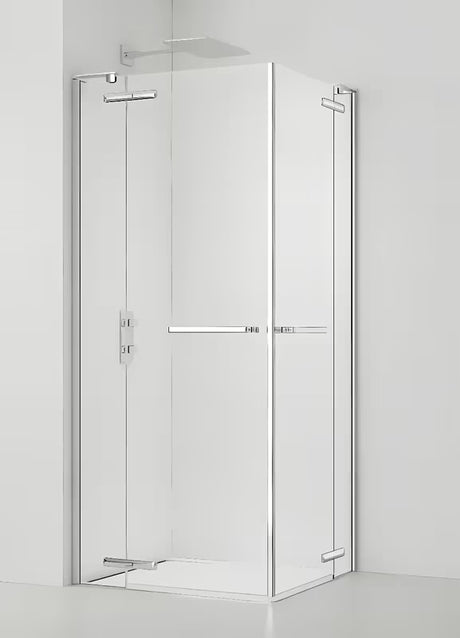 Pravokotna tuš kabina SAT TGD New 100x90 cm v sijajnem kromu s prozornim steklom