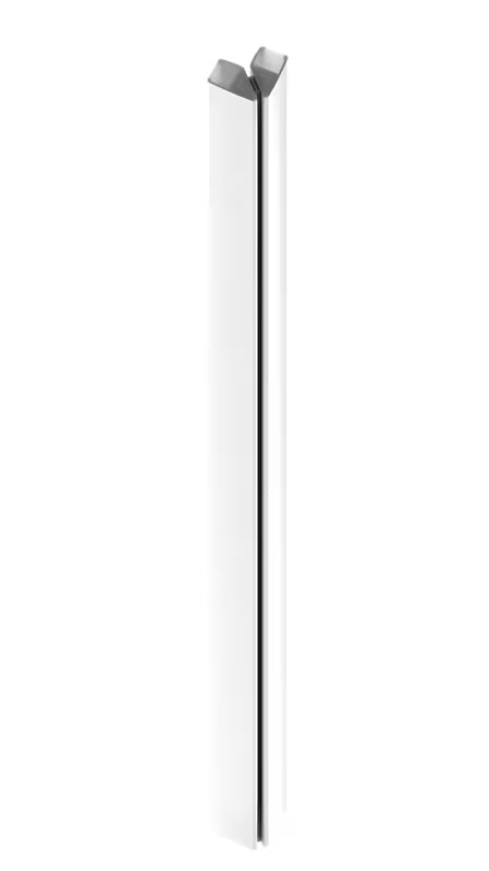Pravokotni brezokvirni tuš kabina SAT TGD New 100x90 cm s prozornim steklom in belimi elementi