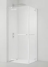 Pravokotni brezokvirni tuš kabina SAT TGD New 120x100 cm v mat beli barvi s prozornim steklom