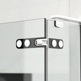 Pravokotni brezokvirni tuš kabina SAT TGD New 120x100 cm v mat beli barvi s prozornim steklom