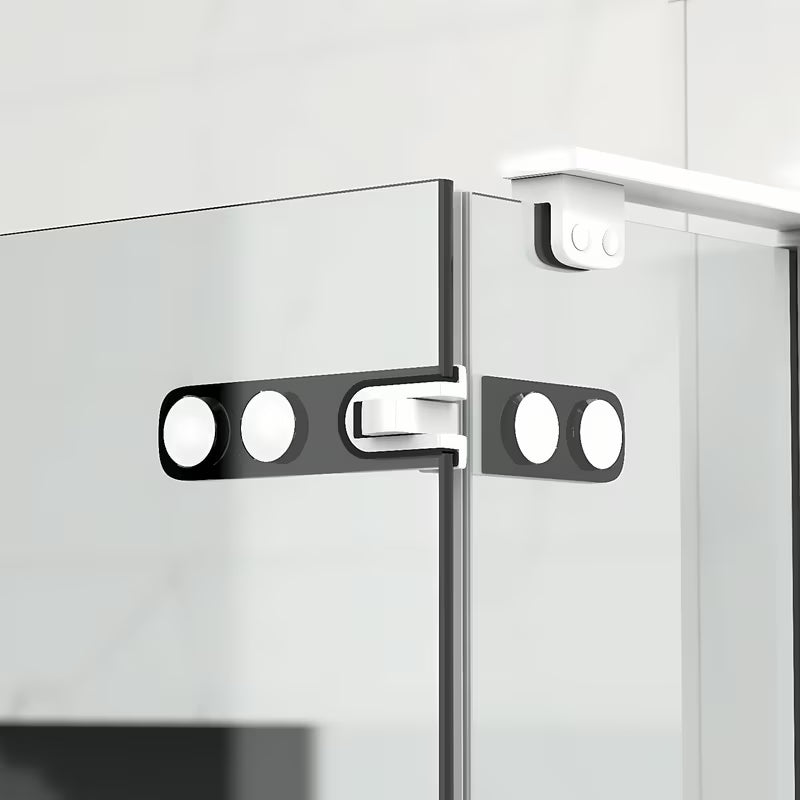 Pravokotni brezokvirni tuš kabina SAT TGD New 120x100 cm v mat beli barvi s prozornim steklom