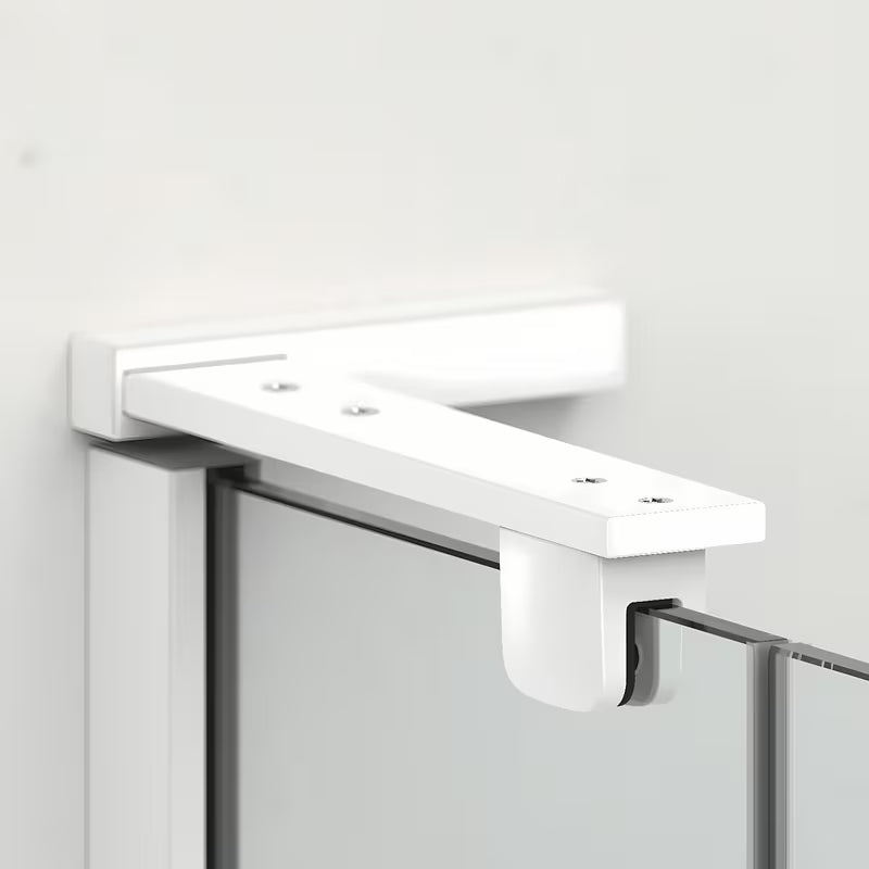 Kvadratna tuš kabina SAT Tgd New 120x120 cm s prozornim steklom in mat belimi profili