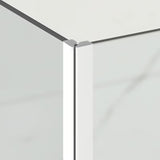 Kvadratna tuš kabina SAT Tgd New 120x120 cm s prozornim steklom in mat belimi profili