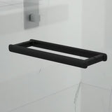 Kvadratna tuš kabina SAT TGD New 90x90 cm v črni mat barvi s prozornim steklom