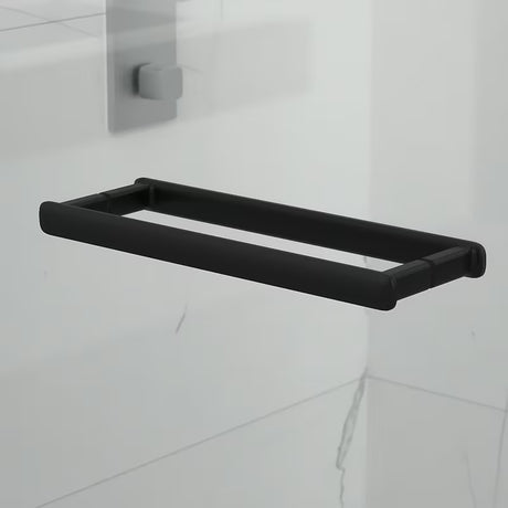 Kvadratna tuš kabina SAT TGD New 90x90 cm v črni mat barvi s prozornim steklom