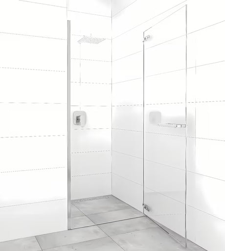 Bezokvirna tuš vrata SAT TGD New 100 cm za nišu u sjajnom kromu s prozirnim staklom