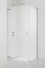 Bezokvirni kvadratna tuš kabina SAT Tgd New 90x90 cm u sjajnom kromu s prozirnim staklom