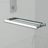 Bezokvirni kvadratna tuš kabina SAT Tgd New 90x90 cm u sjajnom kromu s prozirnim staklom