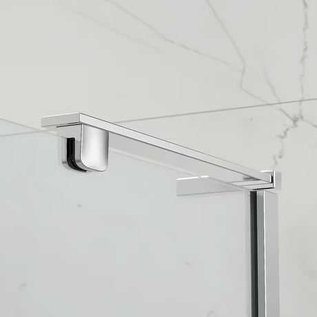 Bezokvirni kvadratna tuš kabina SAT Tgd New 90x90 cm u sjajnom kromu s prozirnim staklom