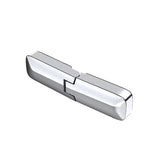 Polkrožna tuš kabina SAT TGD New 90x90 cm u krom izvedbi s prozirnim staklom i vratima na šarke