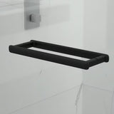 Pravokotna tuš kabina SAT Tgd New 100x80 cm s mat crnim elementima i prozirnim staklom.