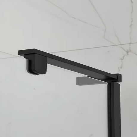 Pravokotna tuš kabina SAT TGD New 100x90 cm u crnoj mat boji s prozirnim staklom