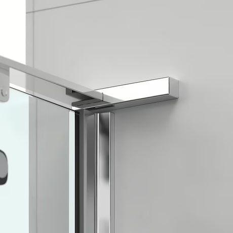 Tuš paravan bez okvira pravokotna tuš kabina SAT Tgd New 120x90 cm u sjajnom kromu s prozirnim staklom