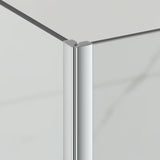 Pravokotna tuš kabina SAT TGD New 100x90 cm u sjajnom kromu s prozirnim staklom i Easyclean obradom.