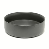 Okrugli umivalnik na ploščo SAT Mood u tamnosivoj mat obradi, dimenzija 36x36x12 cm.