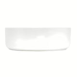 Okrugli umivalnik na ploščo SAT Mood od bijele mat keramike brez odprtine za armaturo i brez preliva.